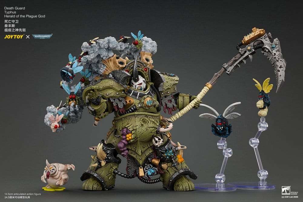 Warhammer Action Figure Death Guard Typhus Herald of the Plague God 15 cm