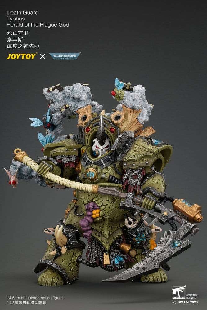 Warhammer Action Figure Death Guard Typhus Herald of the Plague God 15 cm