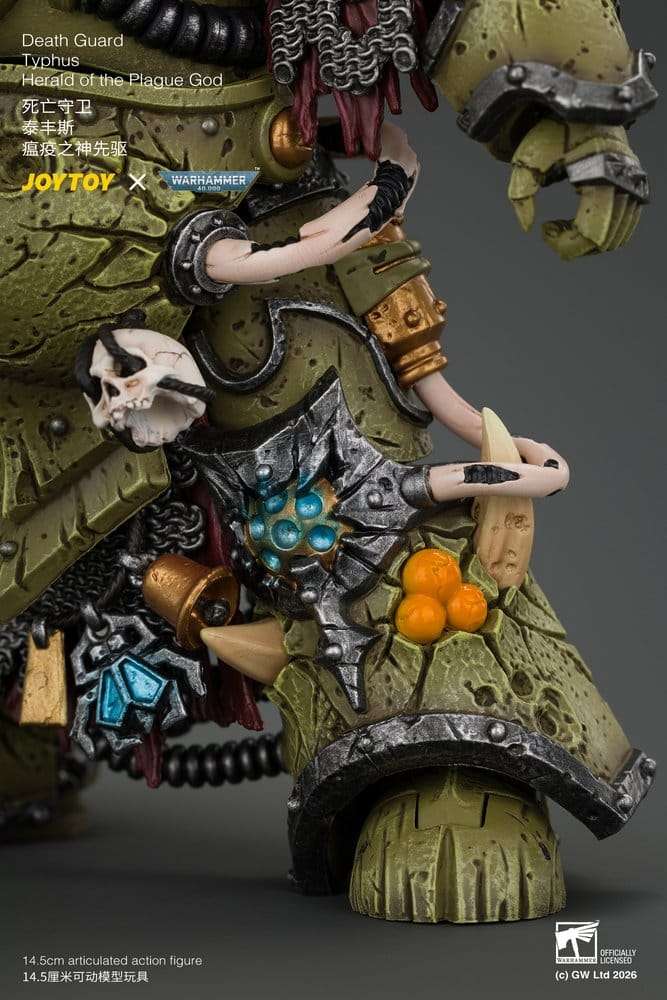 Warhammer Action Figure Death Guard Typhus Herald of the Plague God 15 cm