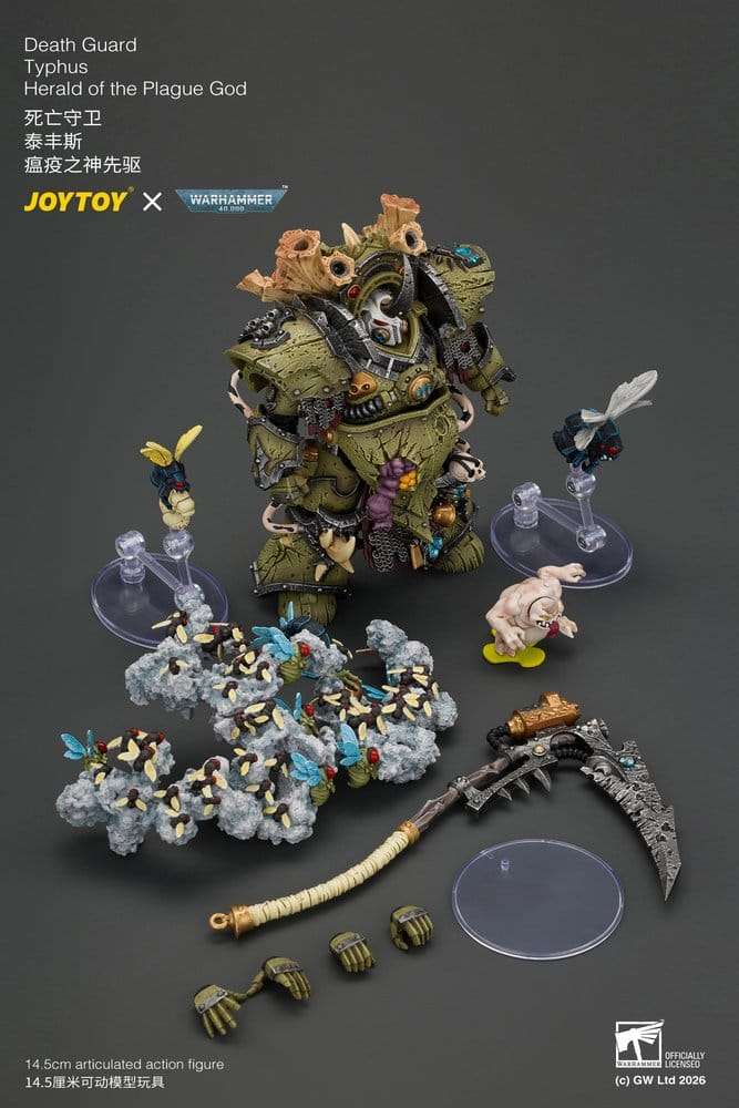 Warhammer Action Figure Death Guard Typhus Herald of the Plague God 15 cm