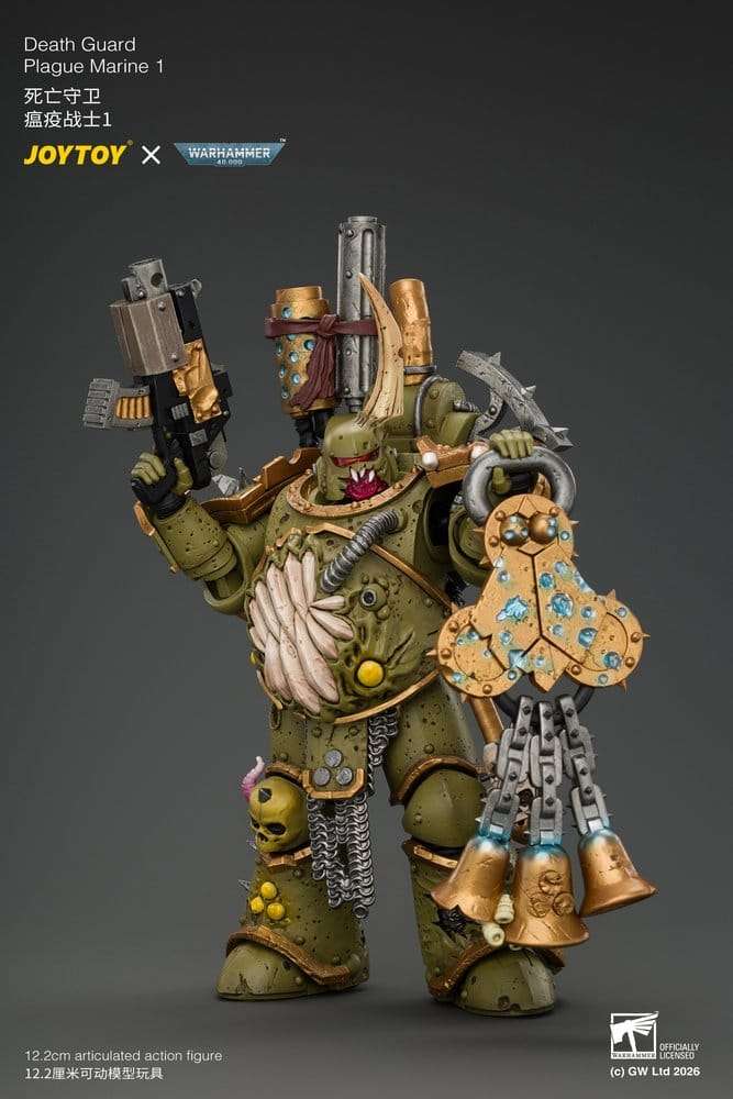 Warhammer Action Figure Death Guard Plague Marine 1 12 cm