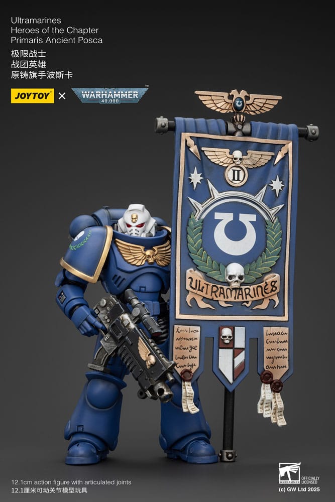 Warhammer 40k Action Figur 1/18 Ultramarines Heroes of the Chapter Primaris Ancient Posca 20 cm Joy Toy (CN)
