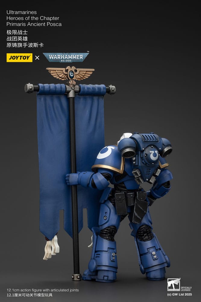 Warhammer 40k Action Figur 1/18 Ultramarines Heroes of the Chapter Primaris Ancient Posca 20 cm Joy Toy (CN)