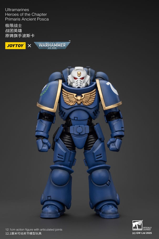 Warhammer 40k Action Figur 1/18 Ultramarines Heroes of the Chapter Primaris Ancient Posca 20 cm Joy Toy (CN)