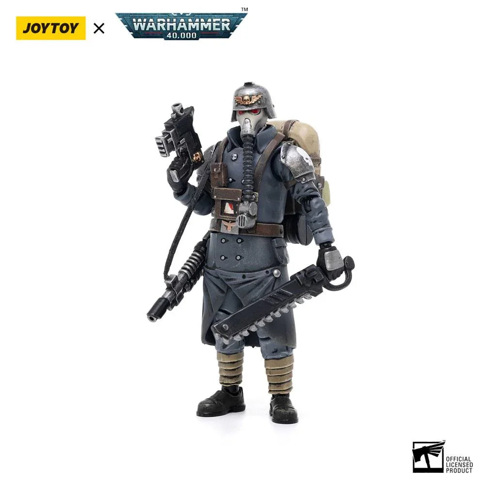 Warhammer 40k Action Figur 1/18 Death Korps of Krieg Veteran Squad Sergeant 10 cm Joy Toy (CN)