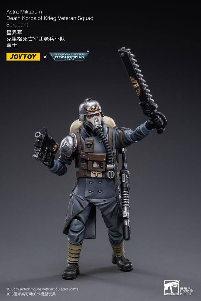 Warhammer 40k Action Figur 1/18 Death Korps of Krieg Veteran Squad Sergeant 10 cm Joy Toy (CN)