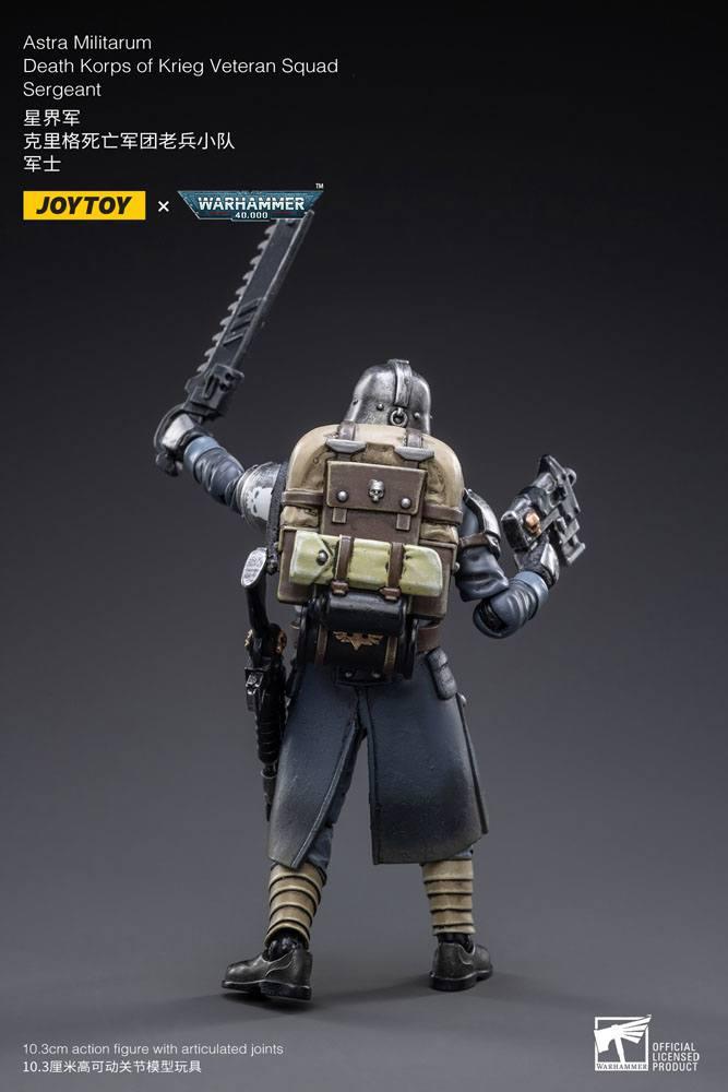 Warhammer 40k Action Figur 1/18 Death Korps of Krieg Veteran Squad Sergeant 10 cm Joy Toy (CN)