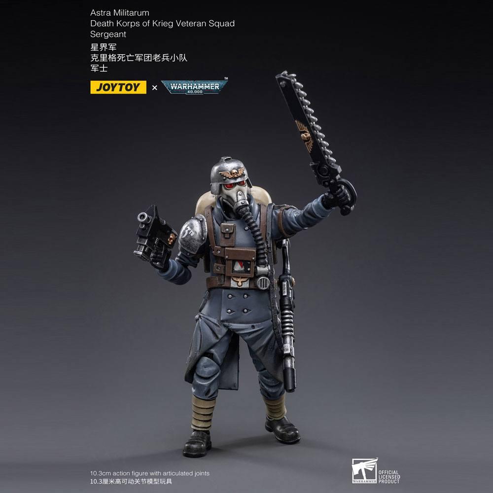 Warhammer 40k Action Figur 1/18 Death Korps of Krieg Veteran Squad Sergeant 10 cm Joy Toy (CN)