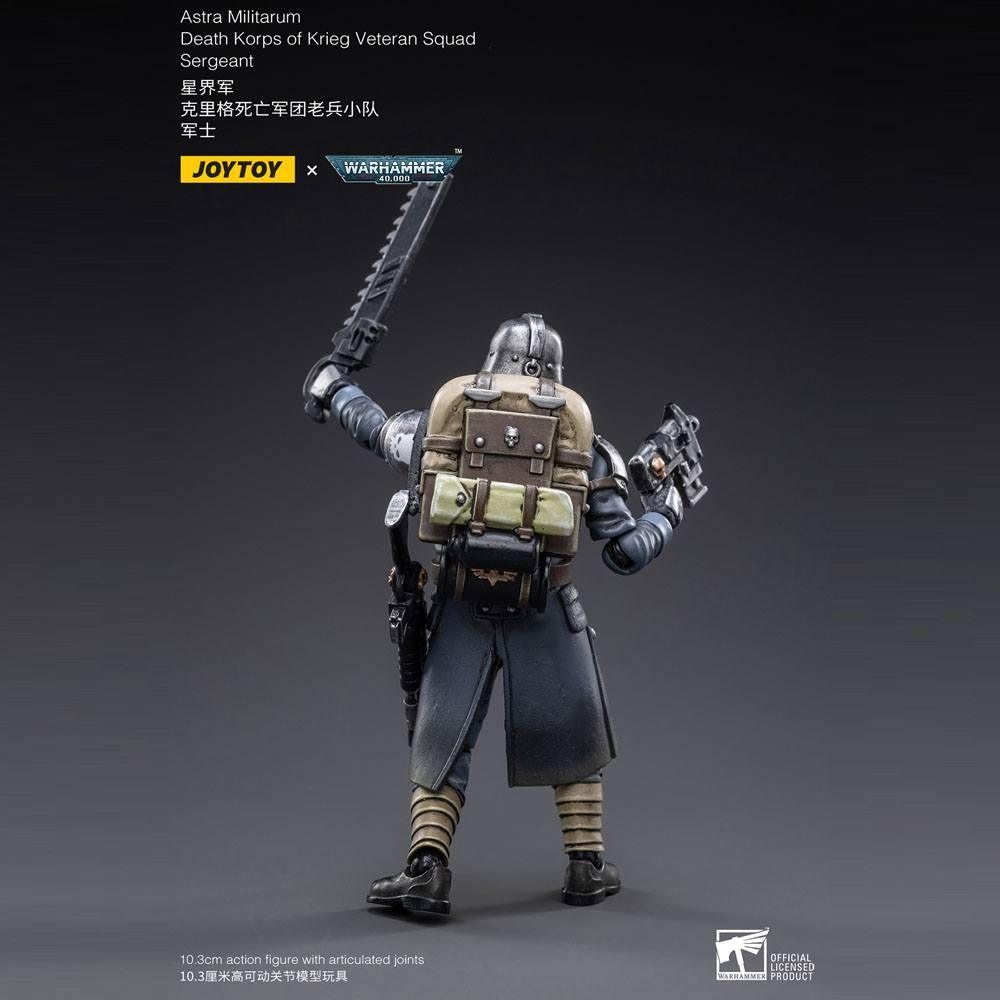Warhammer 40k Action Figur 1/18 Death Korps of Krieg Veteran Squad Sergeant 10 cm Joy Toy (CN)