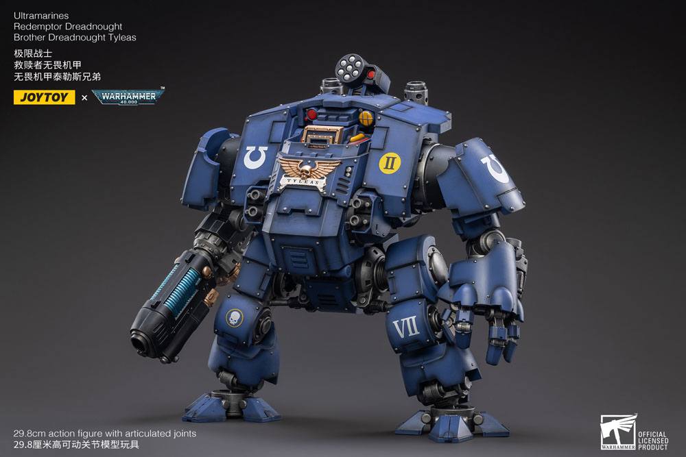 Warhammer 40,000 Action Figur 1/18 Ultramarines Redemptor Dreadnought Brother Dreadnought Tyleas 30 cm Reproduktion
