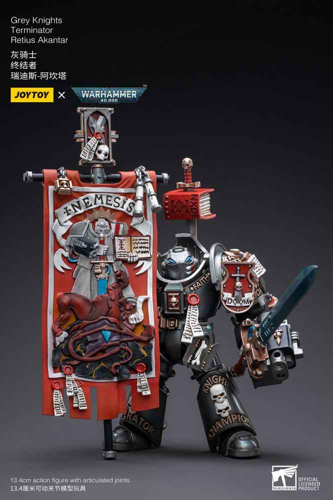 Warhammer 40k Actionfigur 1/18 Skala Grey Knights Terminator Retius Akantar 13 cm