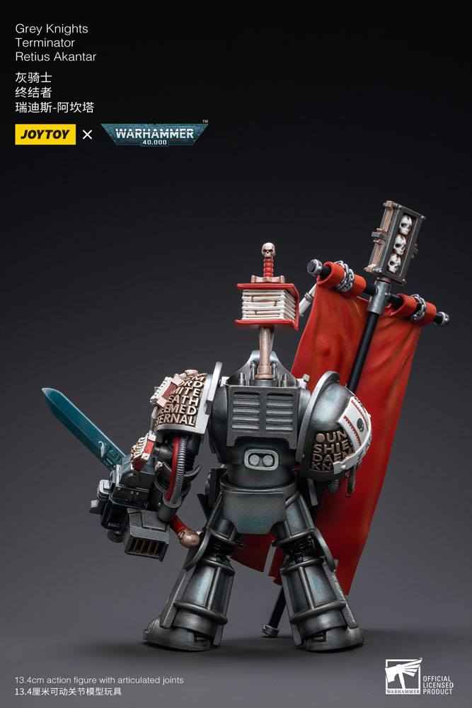 Warhammer 40k Actionfigur 1/18 Skala Grey Knights Terminator Retius Akantar 13 cm