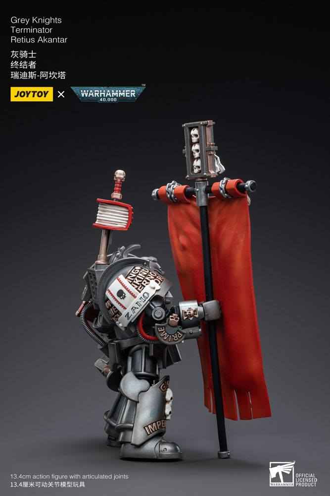 Warhammer 40k Actionfigur 1/18 Skala Grey Knights Terminator Retius Akantar 13 cm