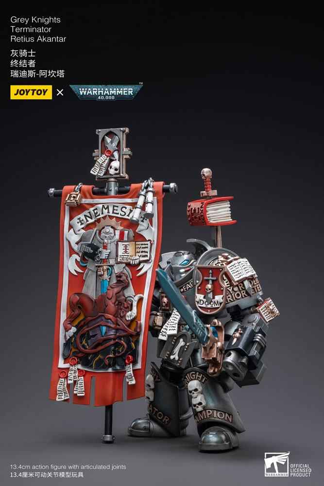 Warhammer 40k Actionfigur 1/18 Skala Grey Knights Terminator Retius Akantar 13 cm