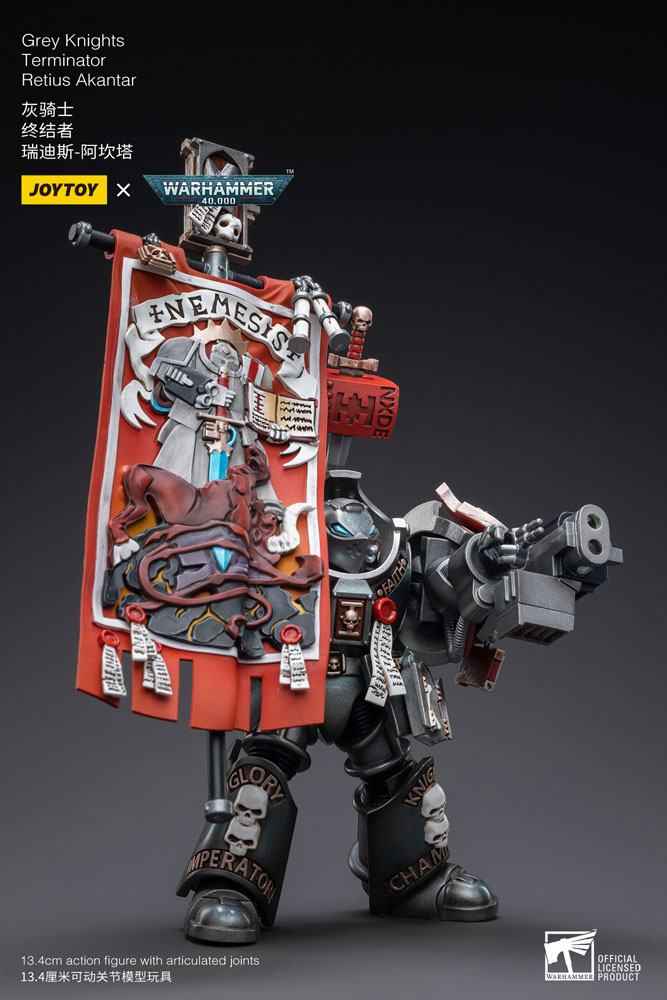 Warhammer 40k Actionfigur 1/18 Skala Grey Knights Terminator Retius Akantar 13 cm