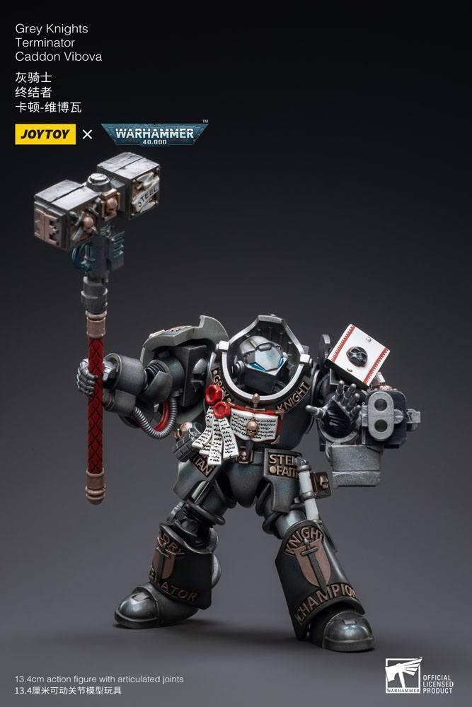 Warhammer 40k Action Figur 1/18 Grey Knights Terminator Caddon Vibova 13 cm Joy Toy (CN)