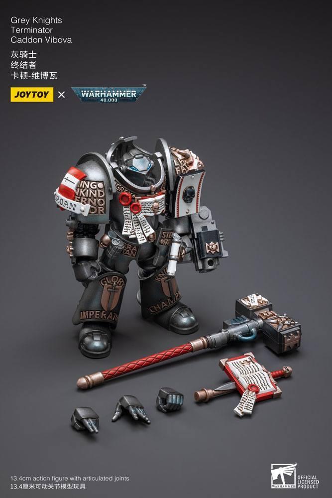 Warhammer 40k Action Figur 1/18 Grey Knights Terminator Caddon Vibova 13 cm Joy Toy (CN)