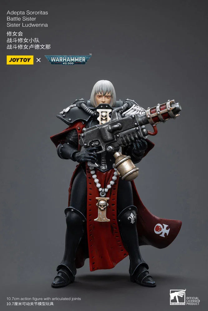 Warhammer 40k Action Figur 1/18 Adepta Sororitas Battle Sister Ludwenna 10 cm Joy Toy (CN)