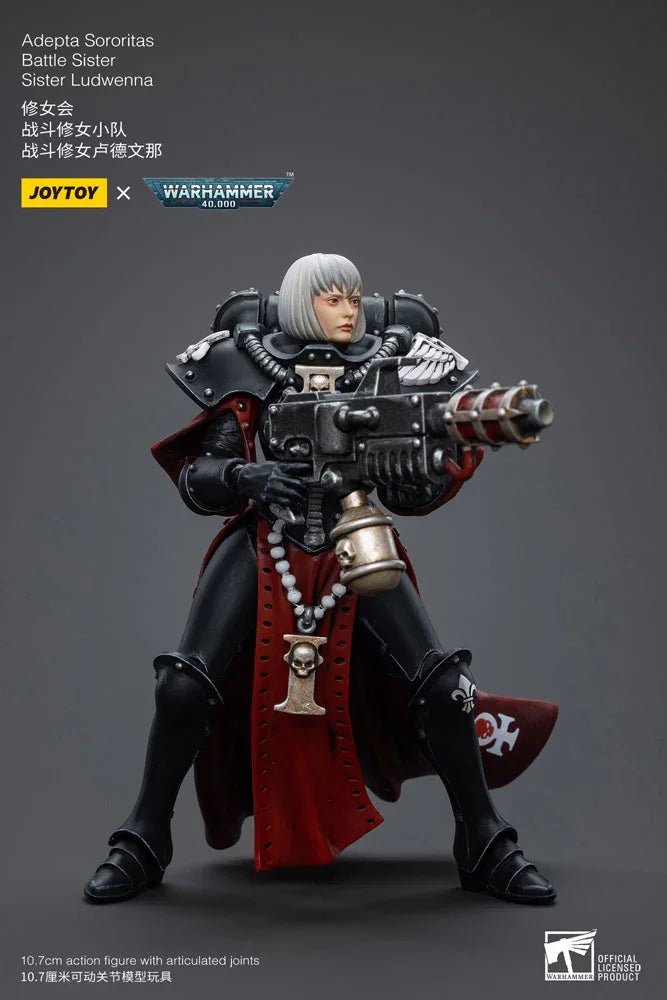 Warhammer 40k Action Figur 1/18 Adepta Sororitas Battle Sister Ludwenna 10 cm Joy Toy (CN)