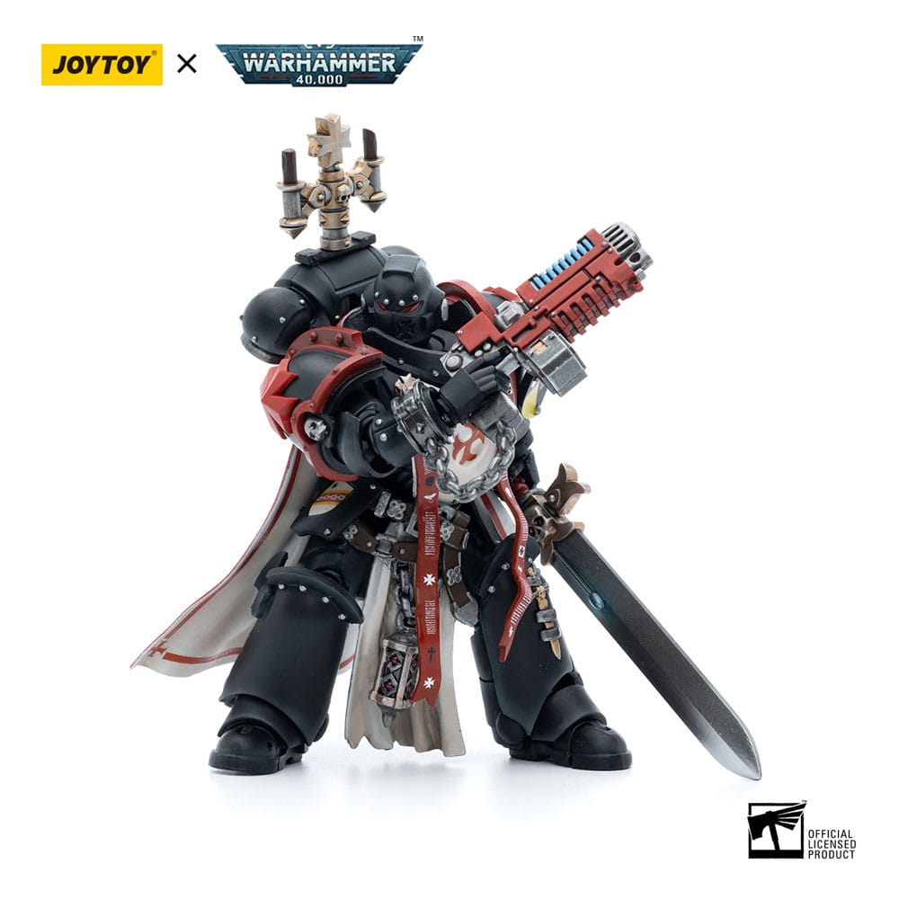 Warhammer 40k Action Figur 1/18 Black Templars Sword Brethren Brother Lombast 12 cm Joy Toy (CN)