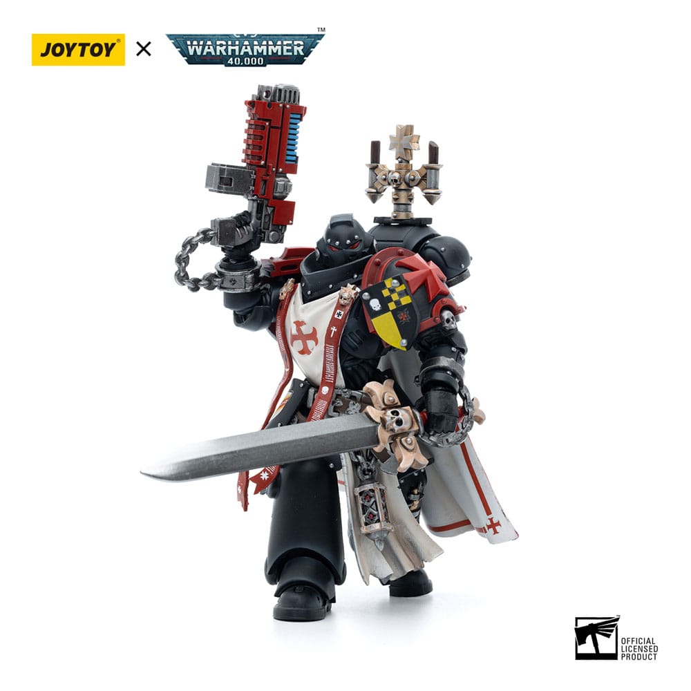 Warhammer 40k Action Figur 1/18 Black Templars Sword Brethren Brother Lombast 12 cm Joy Toy (CN)