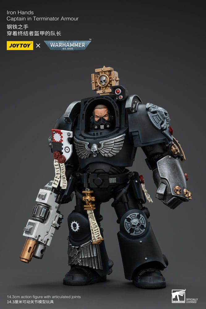 Warhammer 40k Actionfigur 1/18 Iron Hands Captain i Terminator Armor 14 cm Joy Toy (CN)