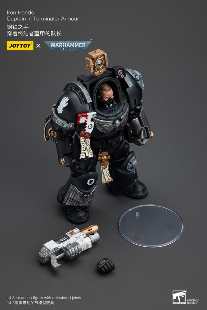 Warhammer 40k Actionfigur 1/18 Iron Hands Captain i Terminator Armor 14 cm Joy Toy (CN)