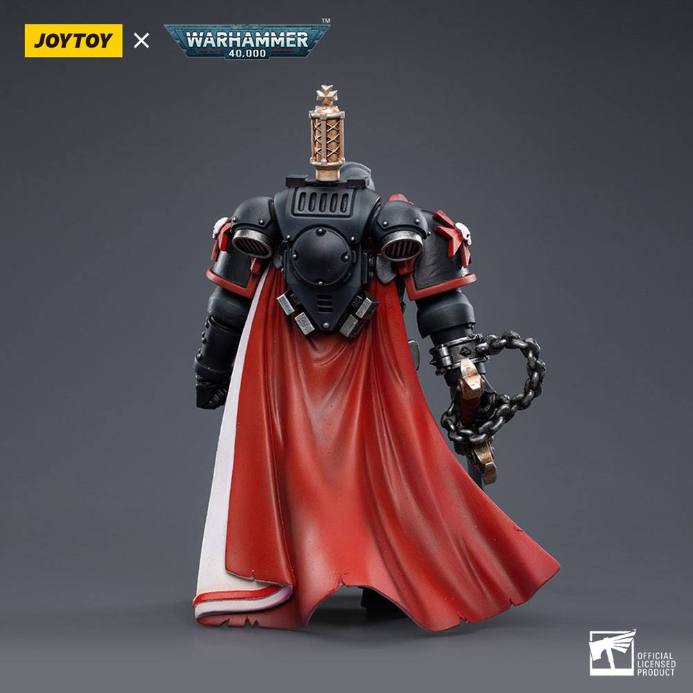 Warhammer 40k Actionfigur i skala 1/18 Black Templars Primaris Sword Brethren Eberwulf, 12 cm