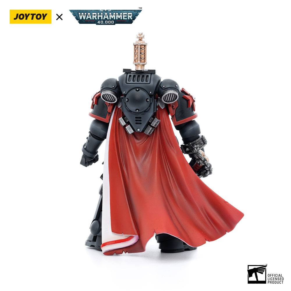 Warhammer 40k Actionfigur i skala 1/18 Black Templars Primaris Sword Brethren Eberwulf, 12 cm