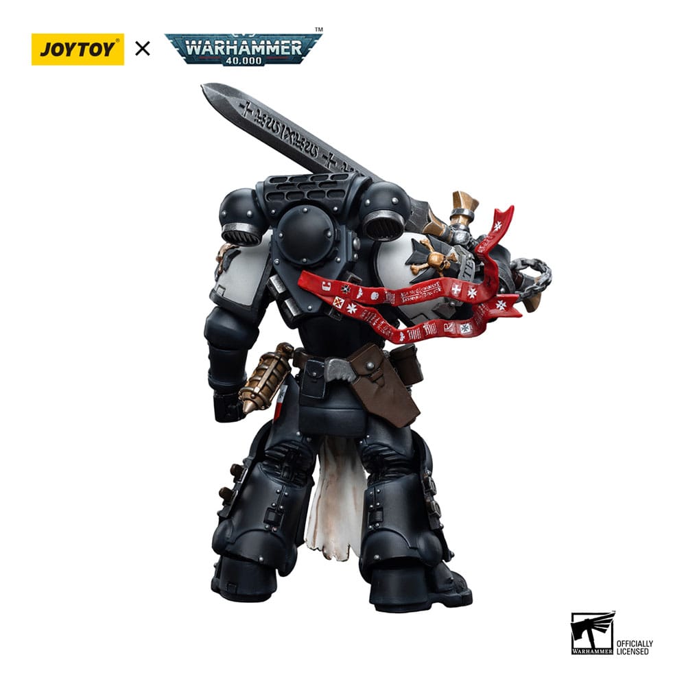 Warhammer 40k Action Figur 1/18 Black Templars Emperor's Champion Bayard's Revenge 12 cm Joy Toy (CN)
