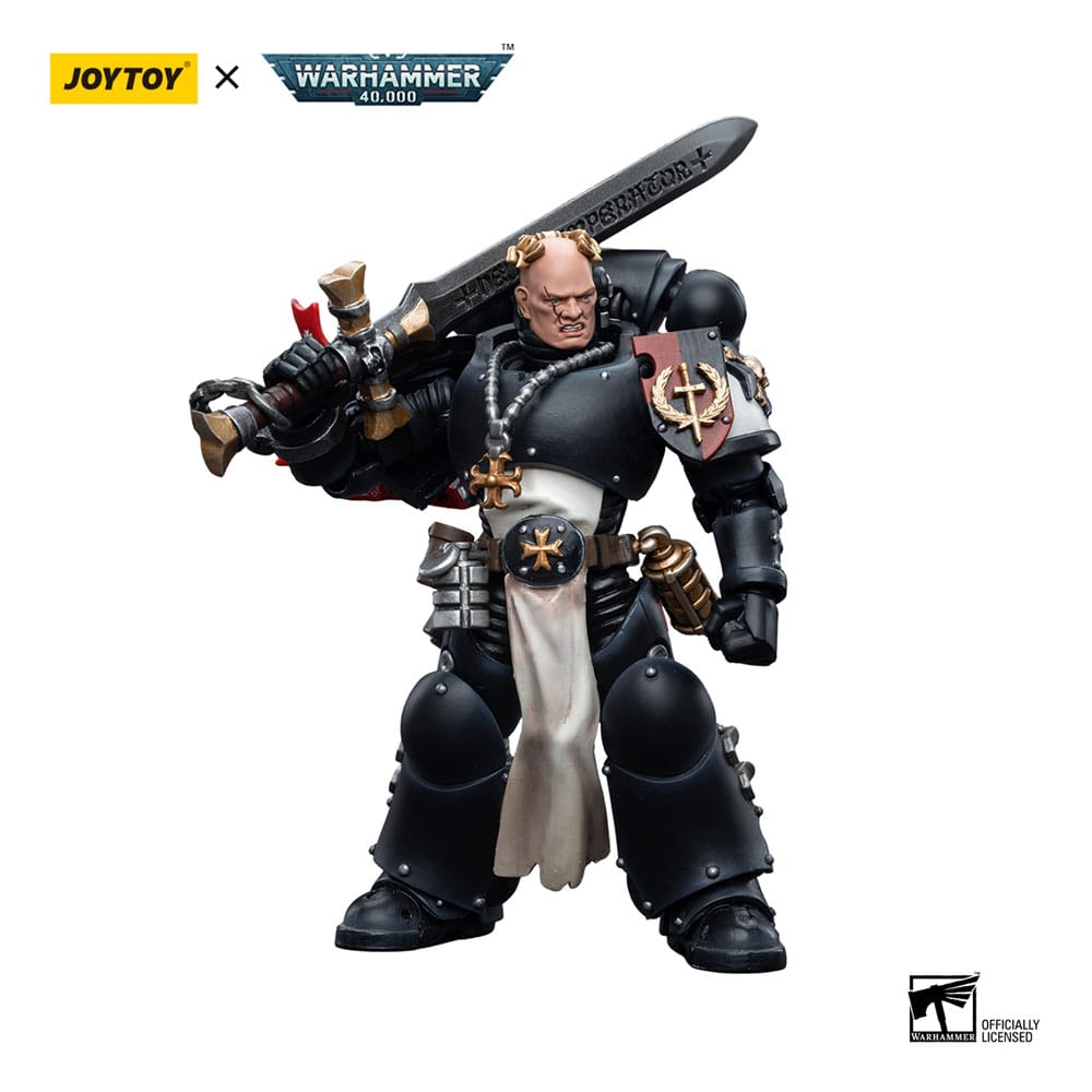 Warhammer 40k Action Figur 1/18 Black Templars Emperor's Champion Bayard's Revenge 12 cm Joy Toy (CN)