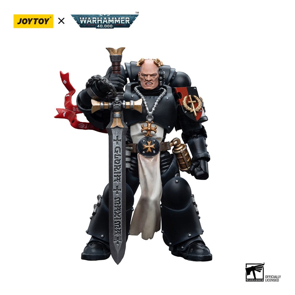 Warhammer 40k Action Figur 1/18 Black Templars Emperor's Champion Bayard's Revenge 12 cm Joy Toy (CN)