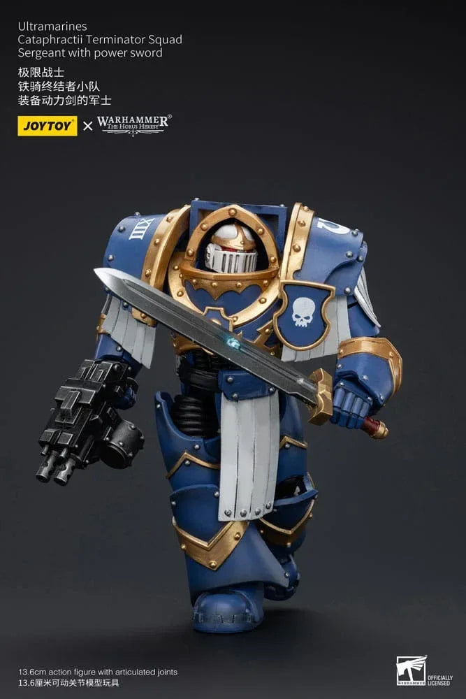 Warhammer The Horus Heresy Action Figur 1/18 Ultramarines Cataphractii Terminator Squad Sergeant Joy Toy (CN)