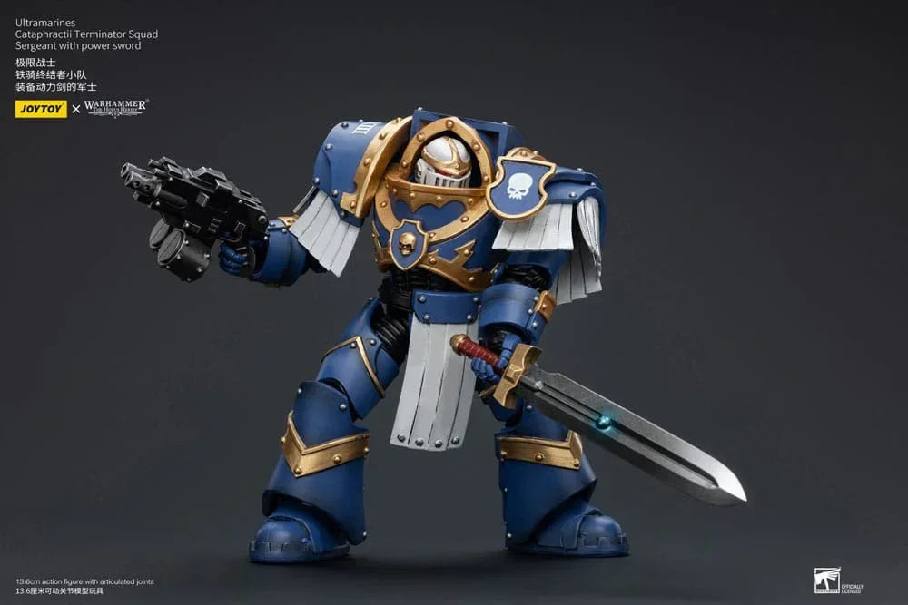 Warhammer The Horus Heresy Action Figur 1/18 Ultramarines Cataphractii Terminator Squad Sergeant Joy Toy (CN)