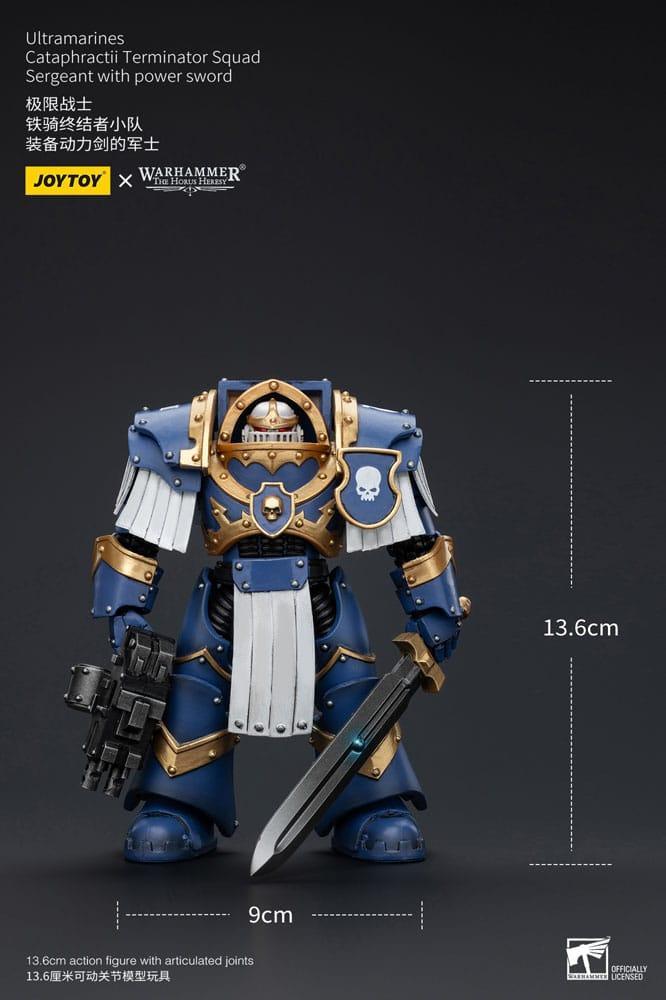 Warhammer The Horus Heresy Action Figur 1/18 Ultramarines Cataphractii Terminator Squad Sergeant Joy Toy (CN)