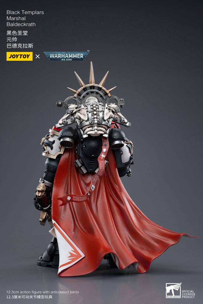 Warhammer 40k Action Figur 1/18 Black Templars Marshal Baldeckrath 12 cm