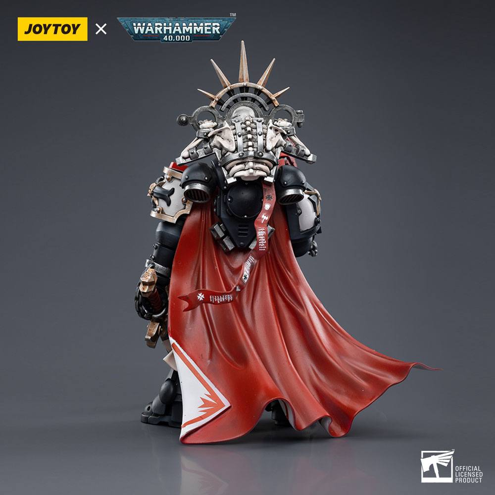 Warhammer 40k Actionfigur i skala 1/18, Black Templars Marshal Baldeckrath, 12 cm