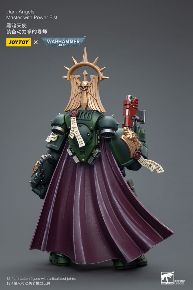 Warhammer 40k Actionfigur 1/18 Dark Angels Mästare med Power Fist - 12 cm Joy Toy (CN)