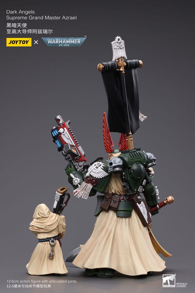 Warhammer 40k Action Figur 1/18 Dark Angels Supreme Grand Master Azrael 13 cm Joy Toy (CN)