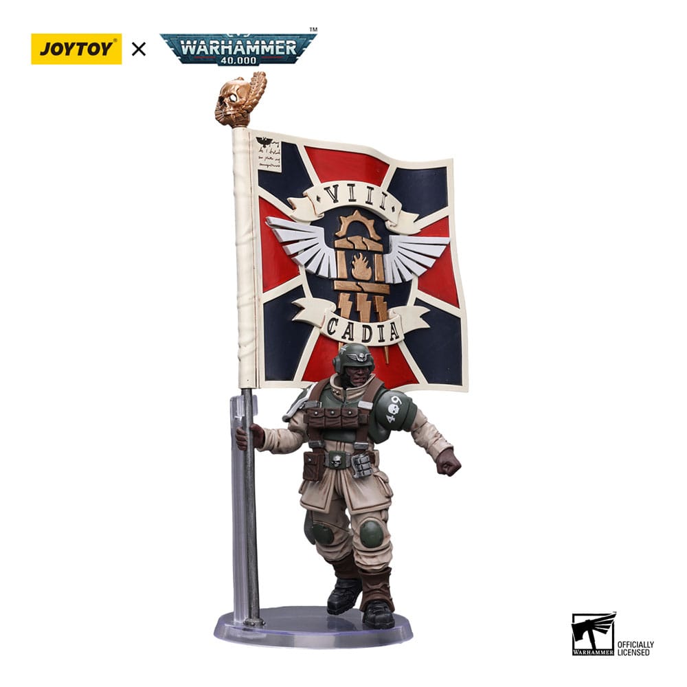 Warhammer 40k Actionfigur 1/18 Astra Militarum Cadian Command Squad Veteran Joy Toy (CN)