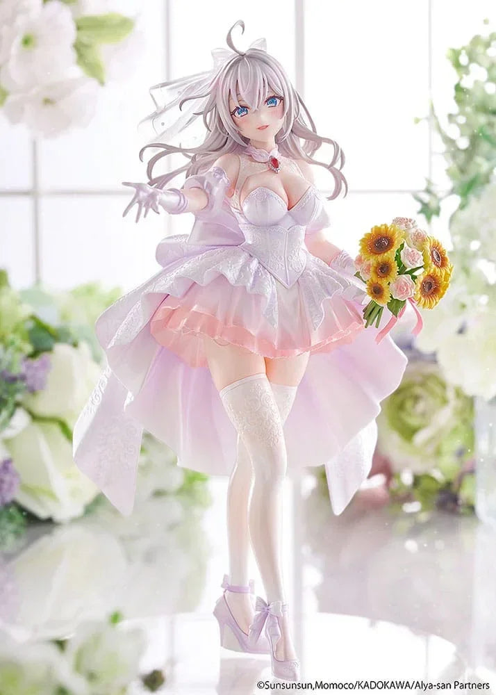 Alya Ibland Döljer Sina Känslor Figur 1/7 Alisa Mikhailovna Kujou Bröllopsklänning Ver. Kadokawa