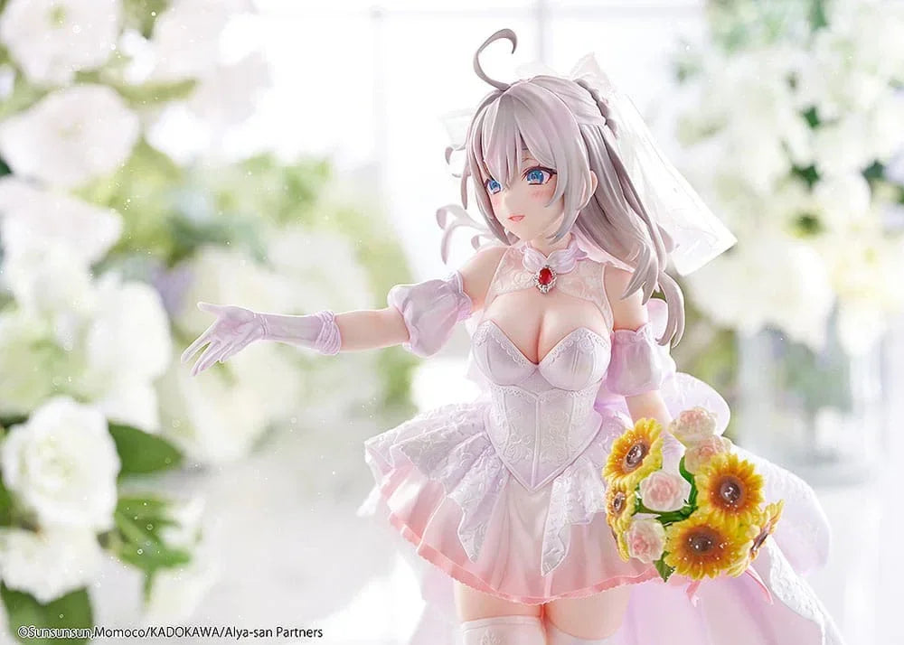 Alya Ibland Döljer Sina Känslor Figur 1/7 Alisa Mikhailovna Kujou Bröllopsklänning Ver. Kadokawa