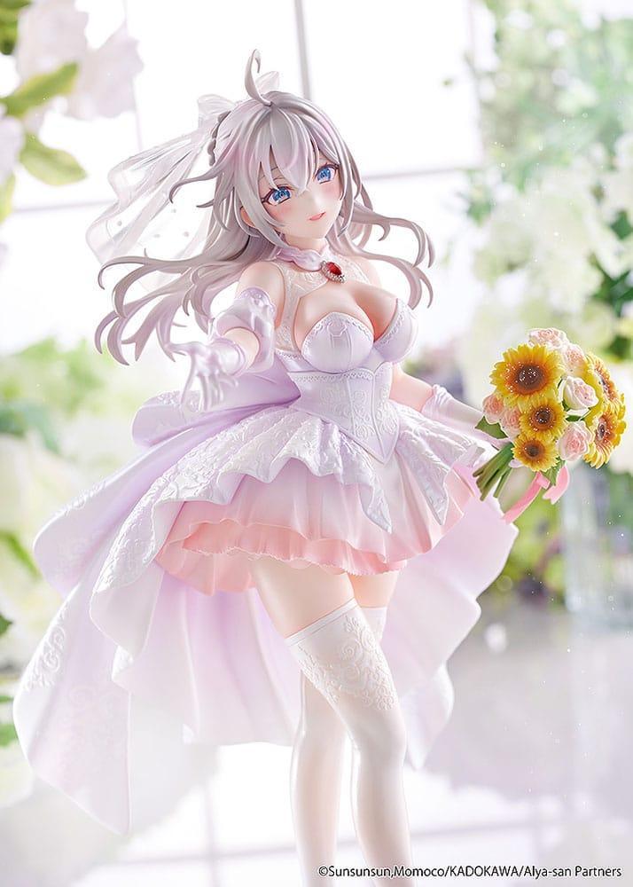Alya Ibland Döljer Sina Känslor Figur 1/7 Alisa Mikhailovna Kujou Bröllopsklänning Ver. Kadokawa