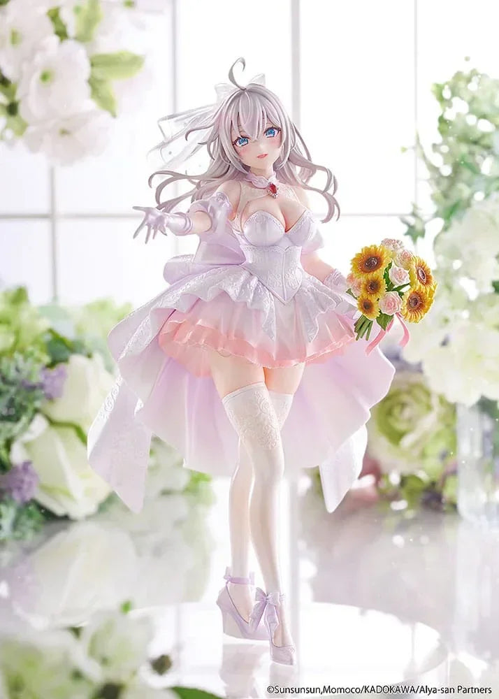 Alya Ibland Döljer Sina Känslor Figur 1/7 Alisa Mikhailovna Kujou Bröllopsklänning Ver. Kadokawa