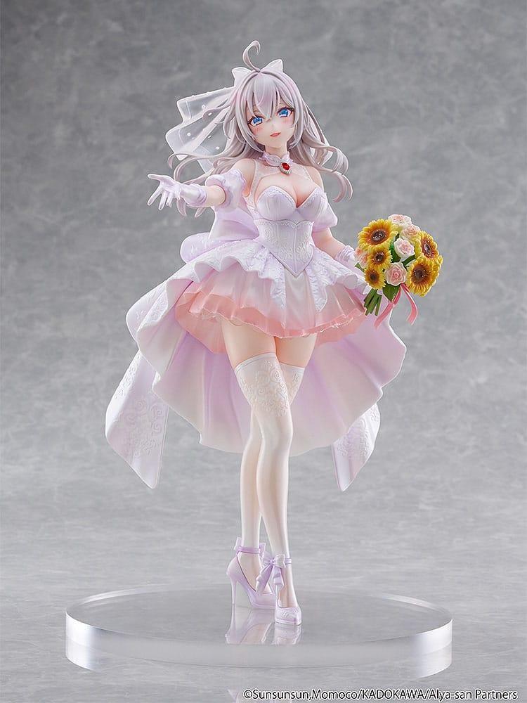 Alya Ibland Döljer Sina Känslor Figur 1/7 Alisa Mikhailovna Kujou Bröllopsklänning Ver. Kadokawa