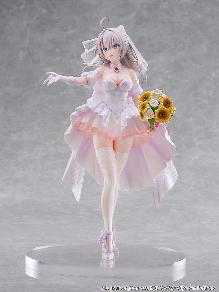 Alya Ibland Döljer Sina Känslor Figur 1/7 Alisa Mikhailovna Kujou Bröllopsklänning Ver. Kadokawa