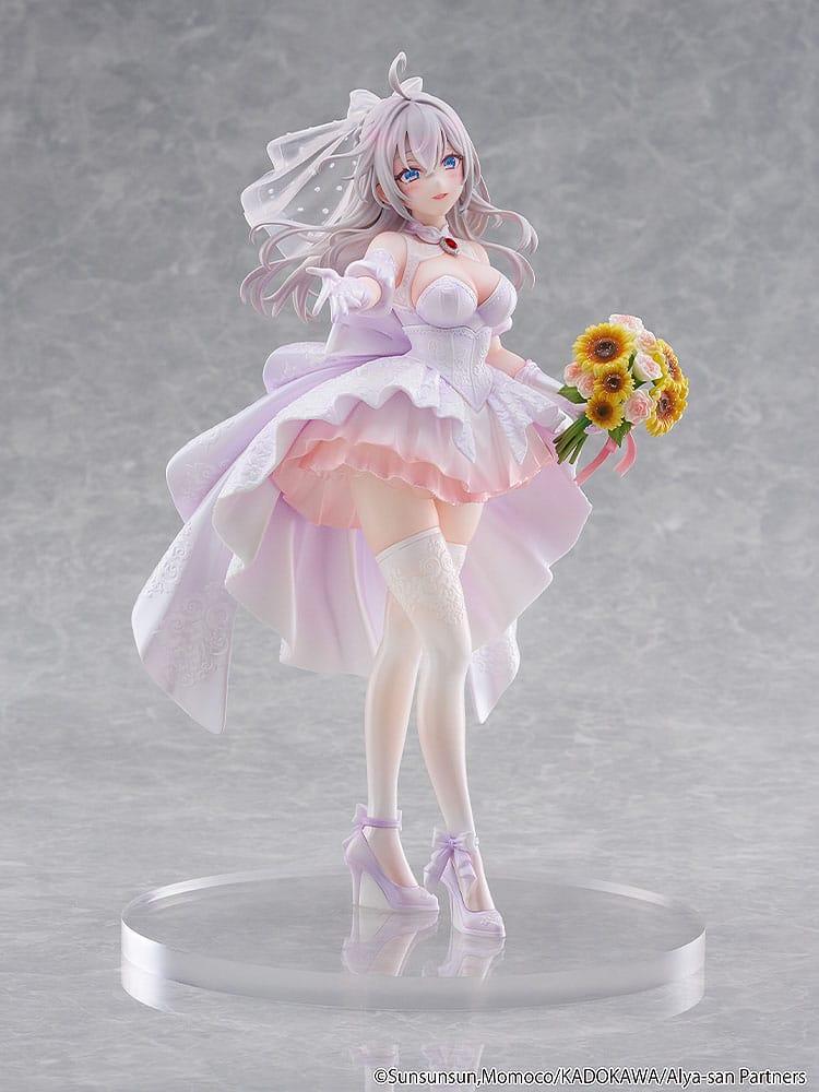 Alya Ibland Döljer Sina Känslor Figur 1/7 Alisa Mikhailovna Kujou Bröllopsklänning Ver. Kadokawa