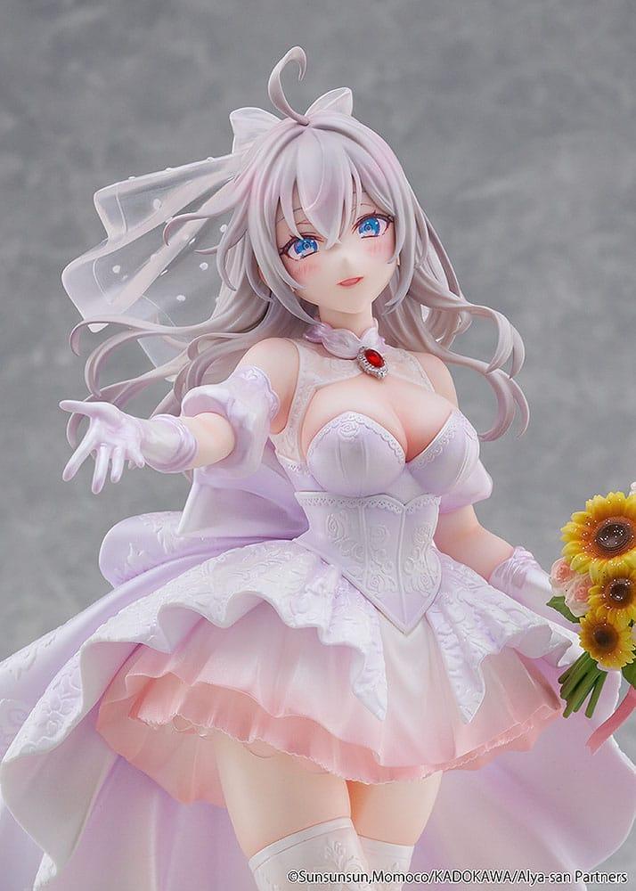 Alya Ibland Döljer Sina Känslor Figur 1/7 Alisa Mikhailovna Kujou Bröllopsklänning Ver. Kadokawa