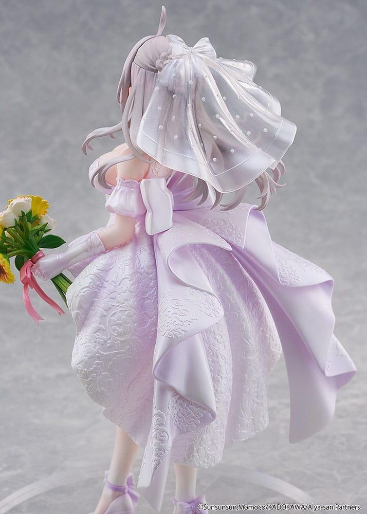 Alya Ibland Döljer Sina Känslor Figur 1/7 Alisa Mikhailovna Kujou Bröllopsklänning Ver. Kadokawa