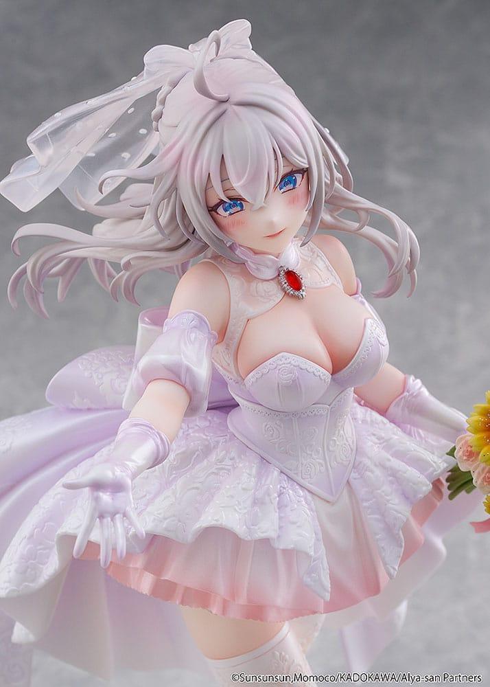 Alya Ibland Döljer Sina Känslor Figur 1/7 Alisa Mikhailovna Kujou Bröllopsklänning Ver. Kadokawa